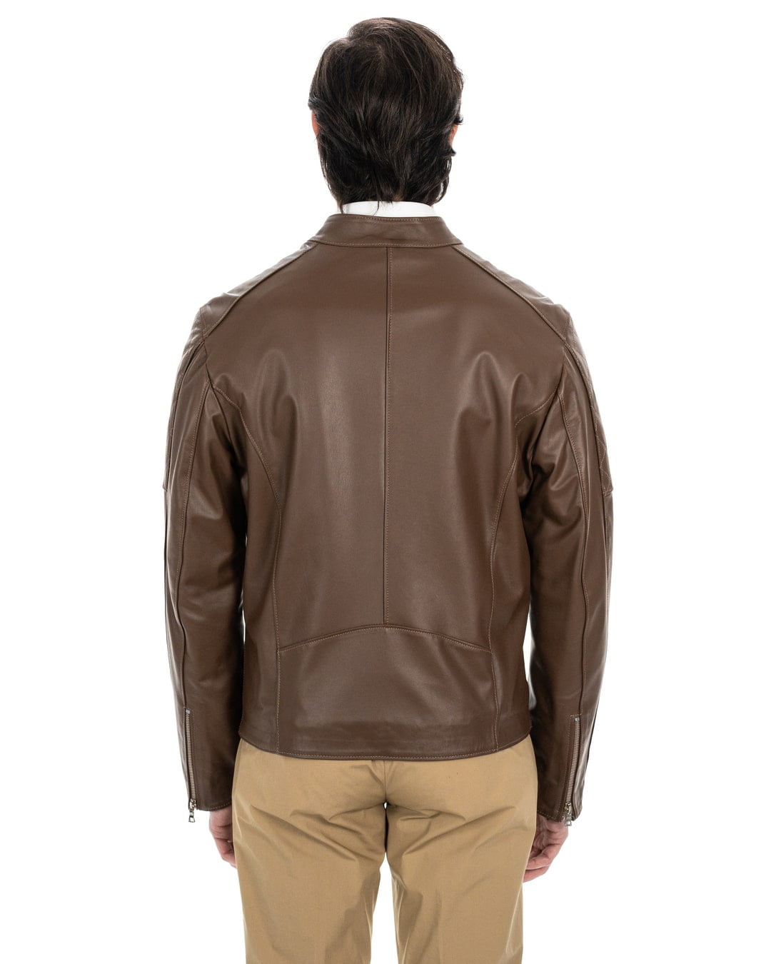 JACK Giacca Biker da uomo in vera pelle cuoio