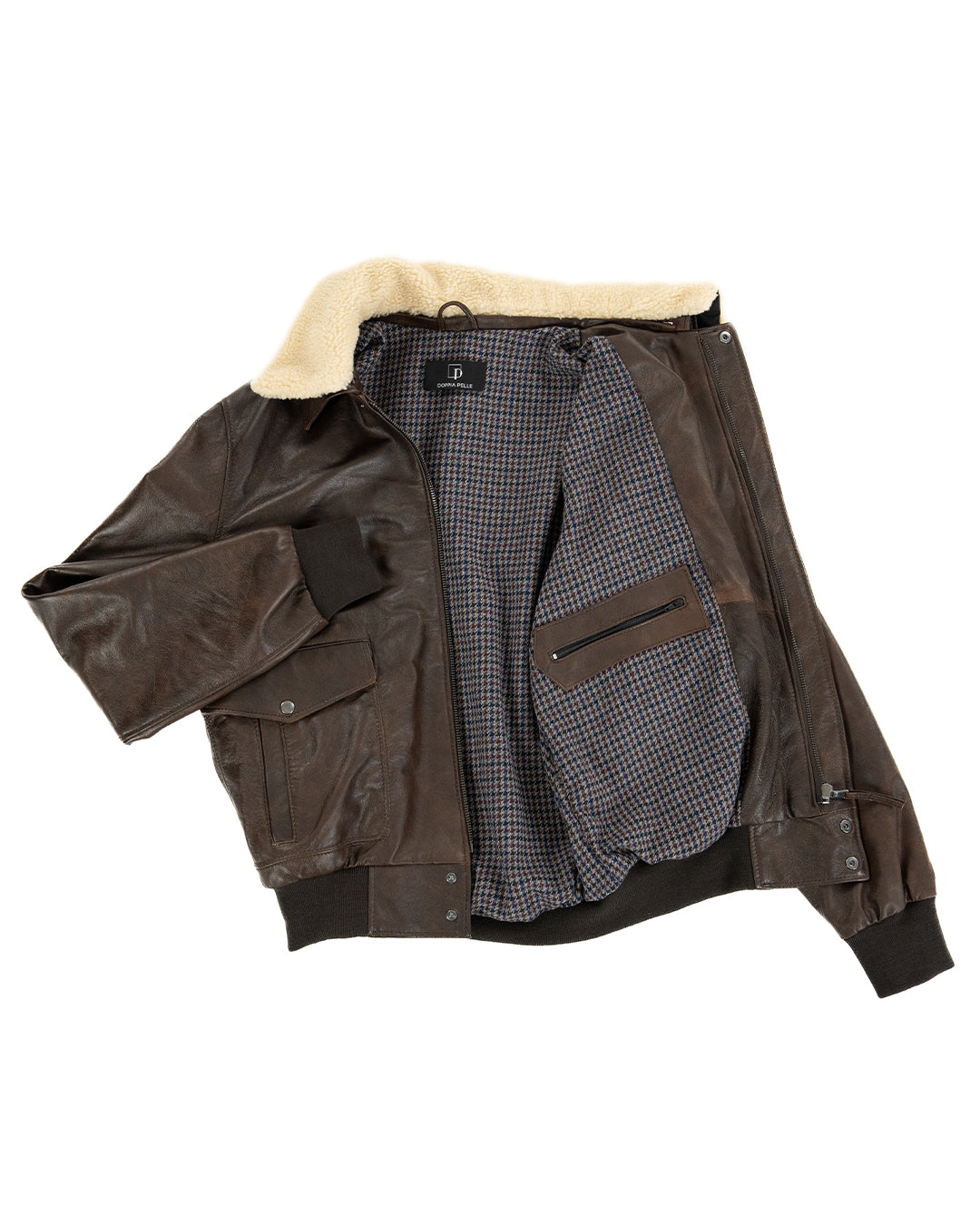 MAVERICK SH Giubbotto Aviatore Top Gun da uomo in vera pelle T. Moro effetto anticato