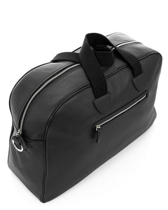 BERLINO Borsone in vera pelle nero