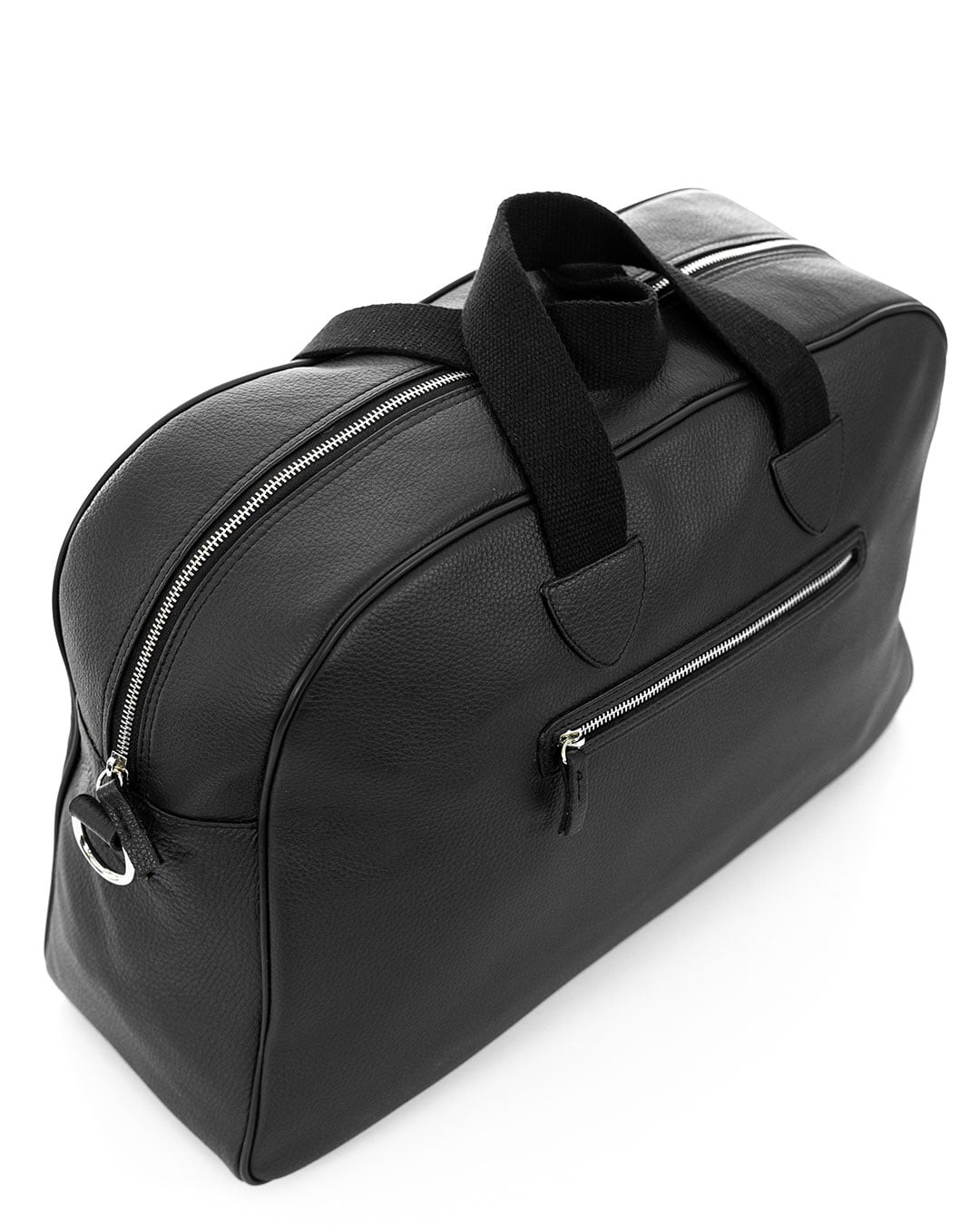 BERLINO Borsone in vera pelle nero