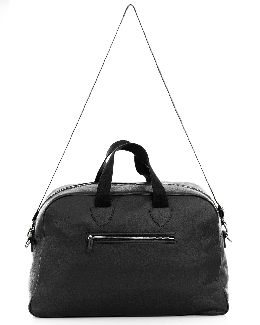 BERLINO Borsone in vera pelle nero