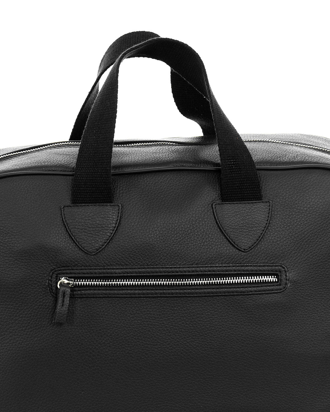BERLINO Borsone in vera pelle nero