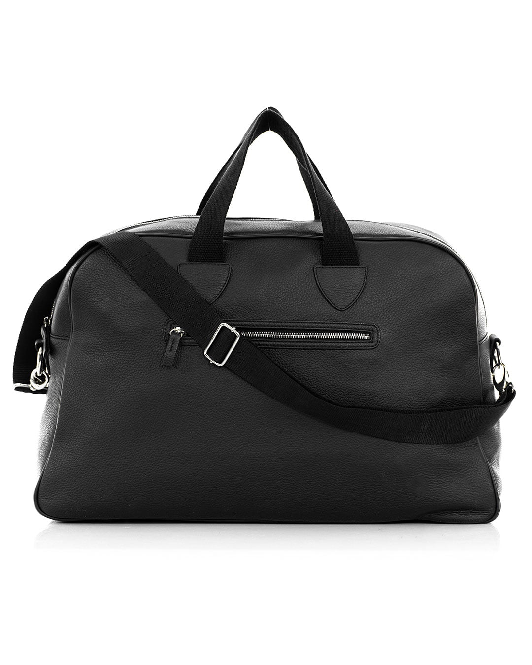 BERLINO Borsone in vera pelle nero