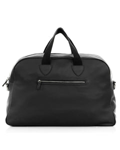 BERLINO Borsone in vera pelle nero