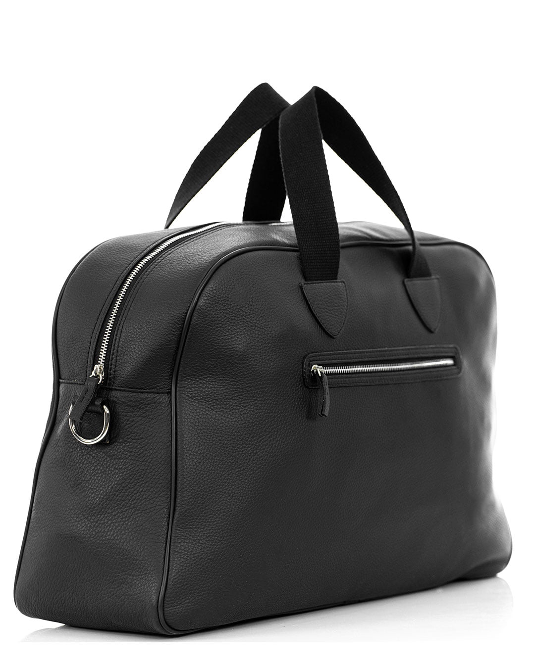 BERLINO Borsone in vera pelle nero