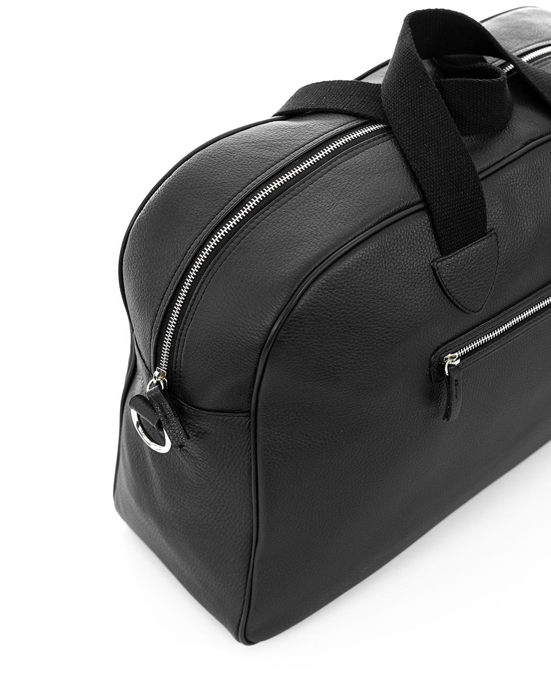 BERLINO Borsone in vera pelle nero