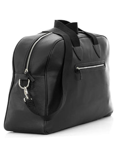 BERLINO Borsone in vera pelle nero