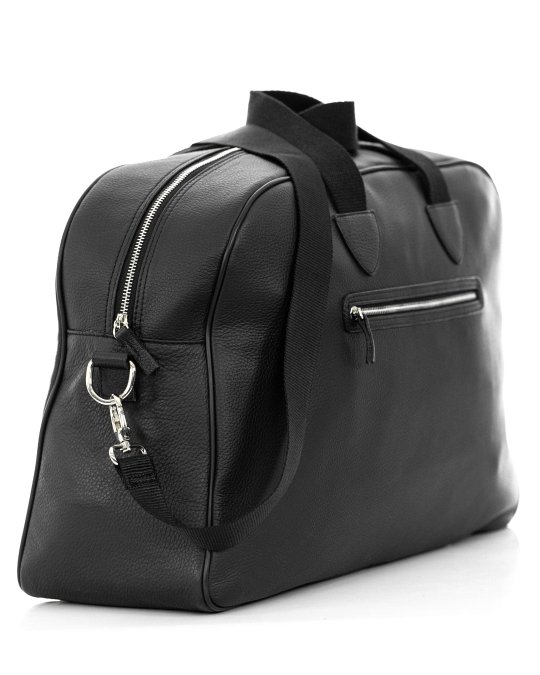 BERLINO Borsone in vera pelle nero