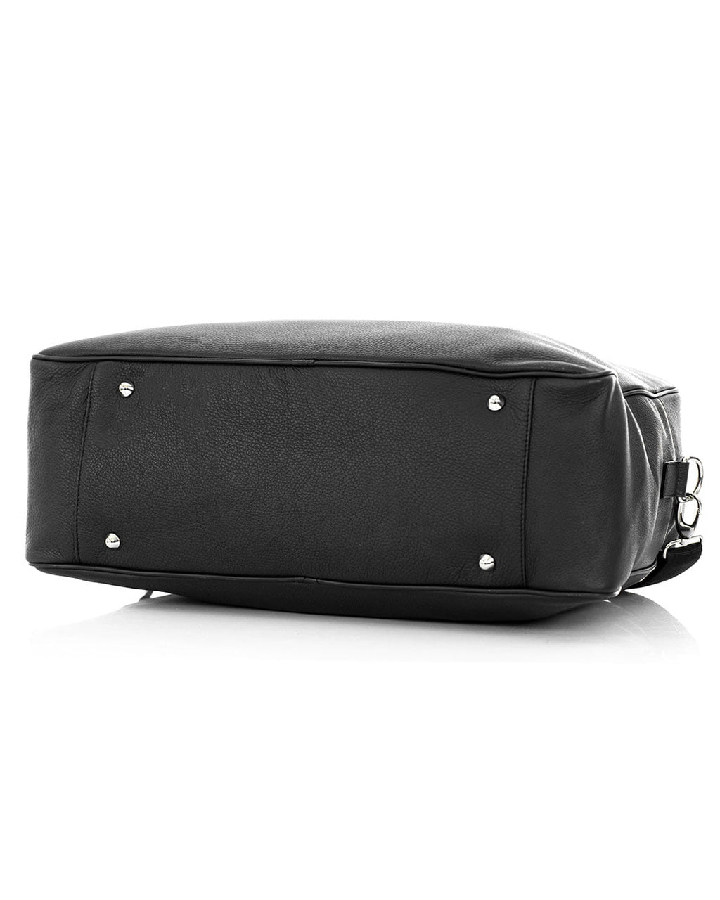 BERLINO Borsone in vera pelle nero