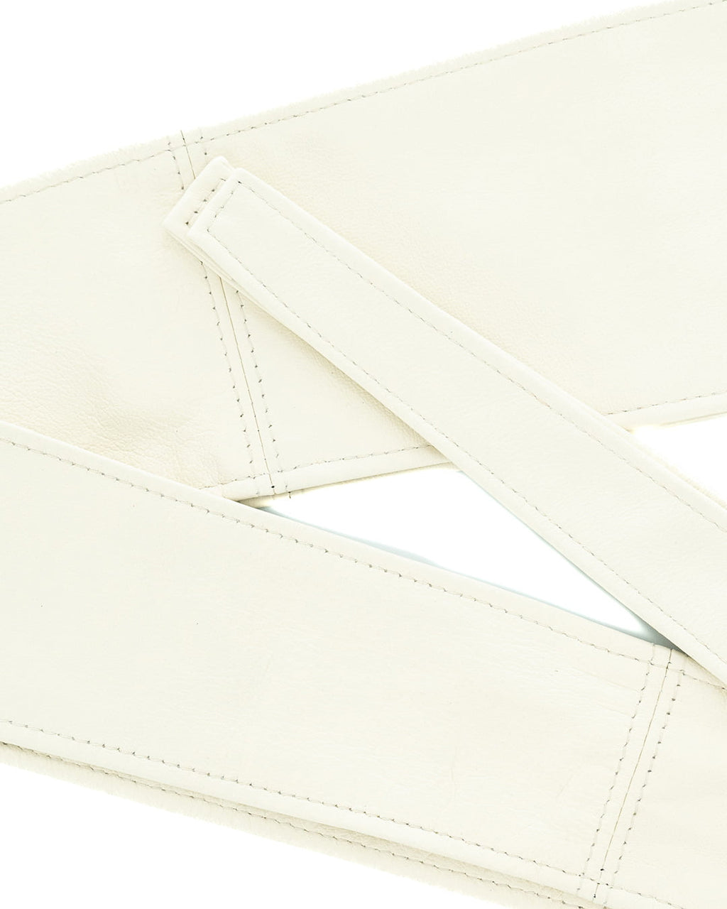 GEMINI Cintura Obi Fusciacca da donna in vera pelle beige