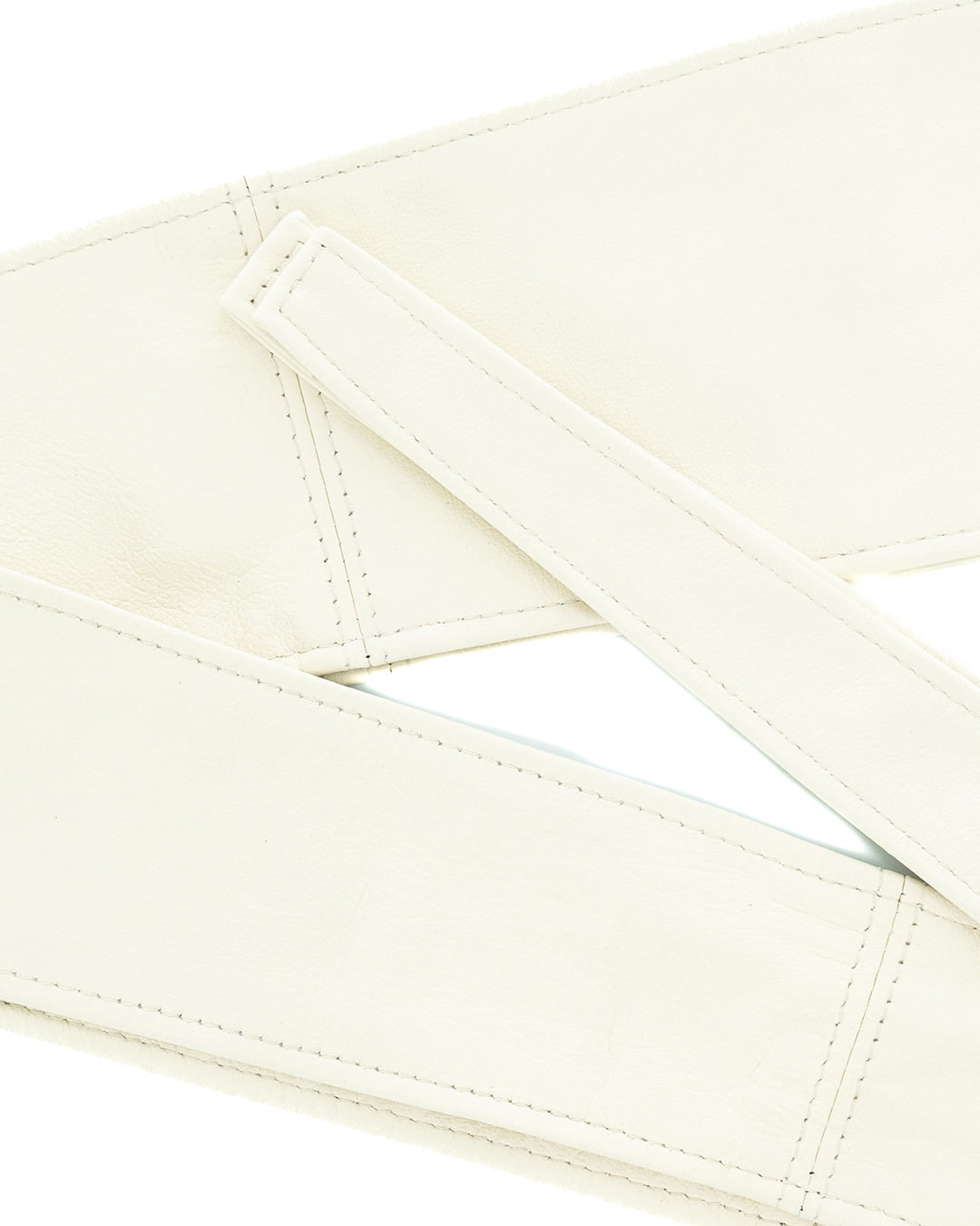 GEMINI Cintura Obi Fusciacca da donna in vera pelle beige