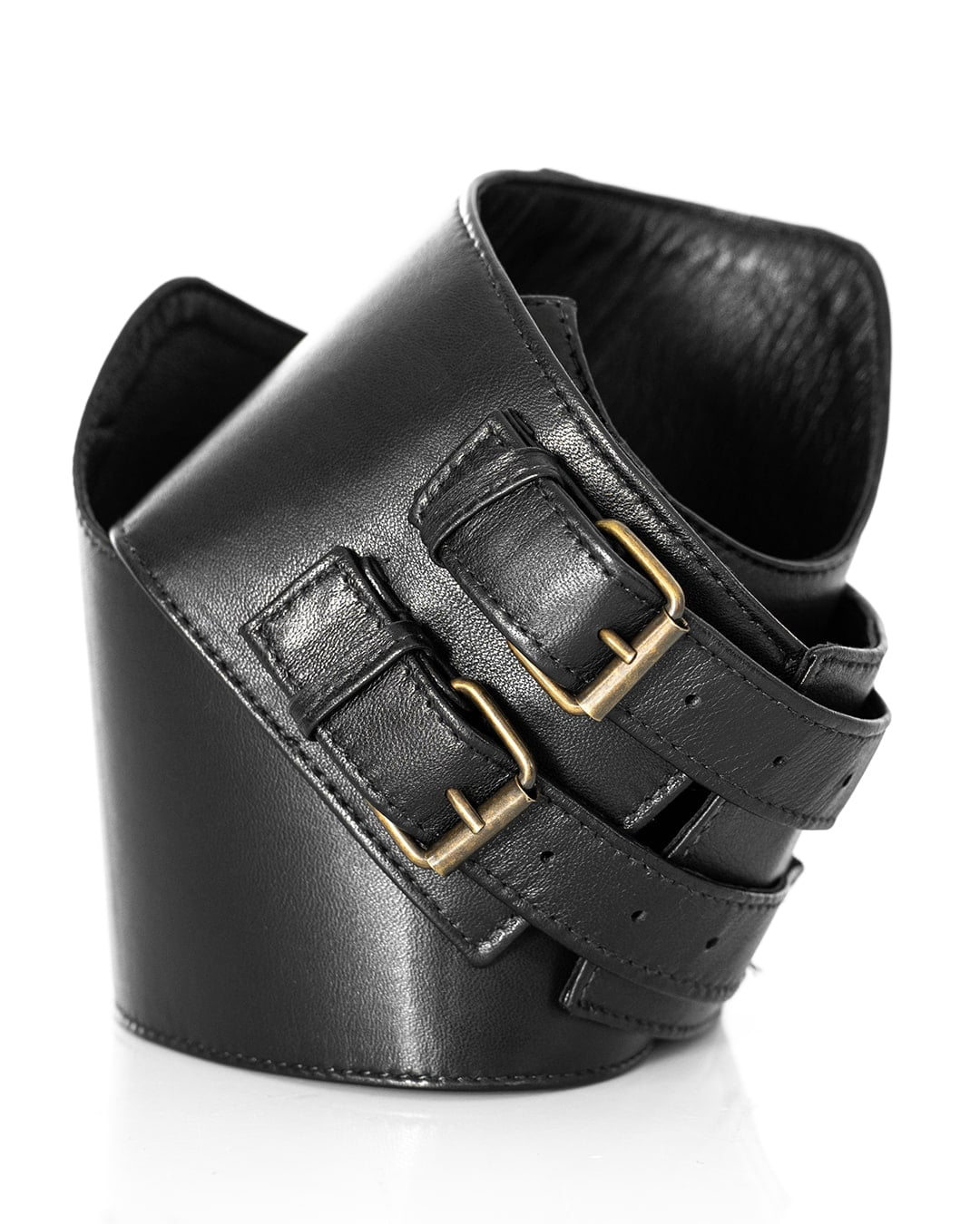 ARIES Cintura Fusciacca da donna in vera pelle nero