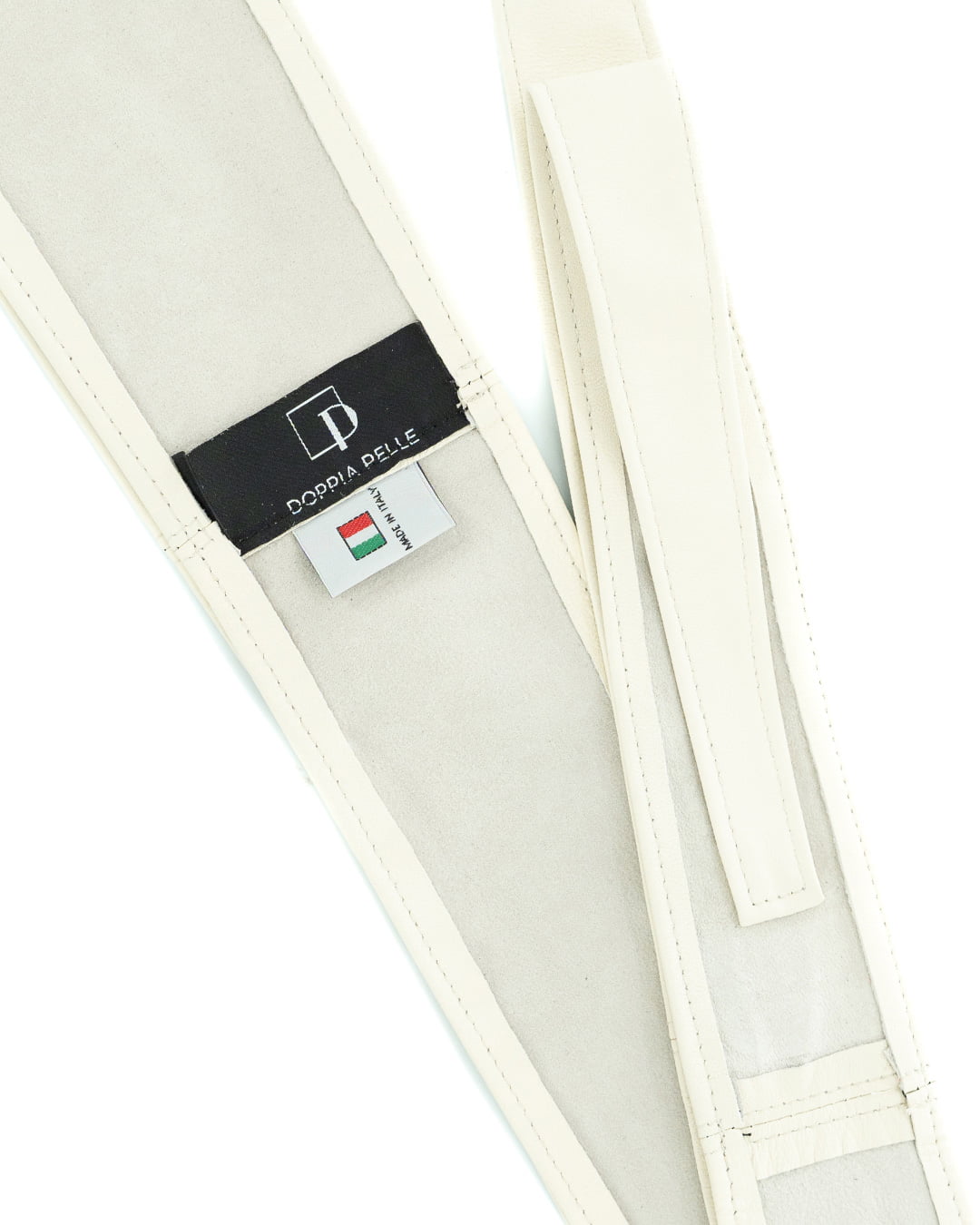 GEMINI Cintura Obi Fusciacca da donna in vera pelle beige