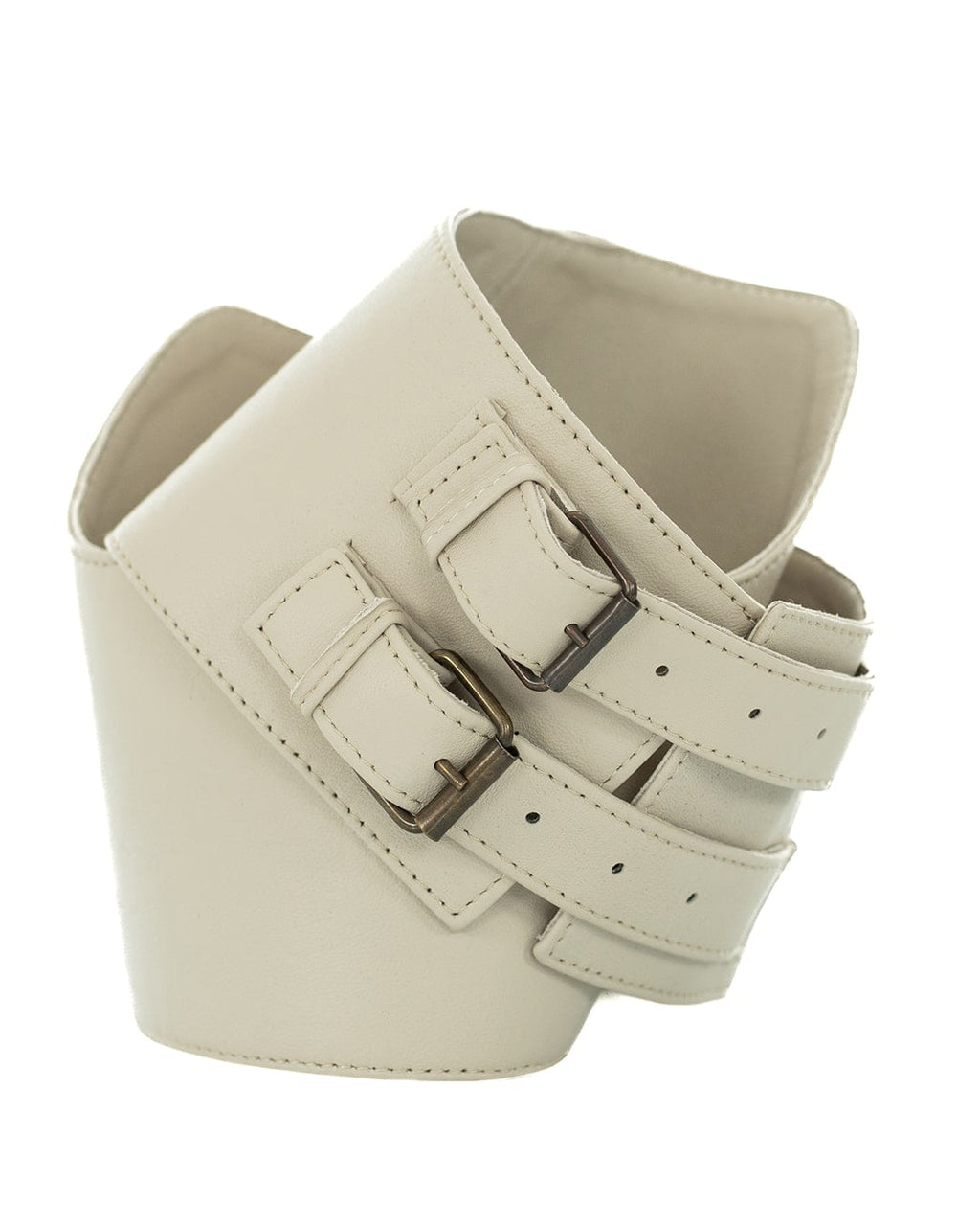 ARIES Cintura Corsetto da donna in vera pelle beige