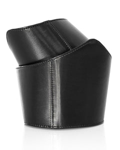 ARIES Cintura Fusciacca da donna in vera pelle nero
