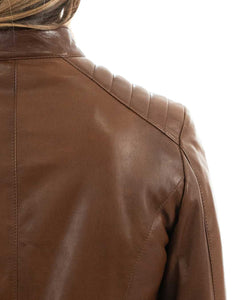 ILARY Giacca Biker da donna in vera pelle cuoio