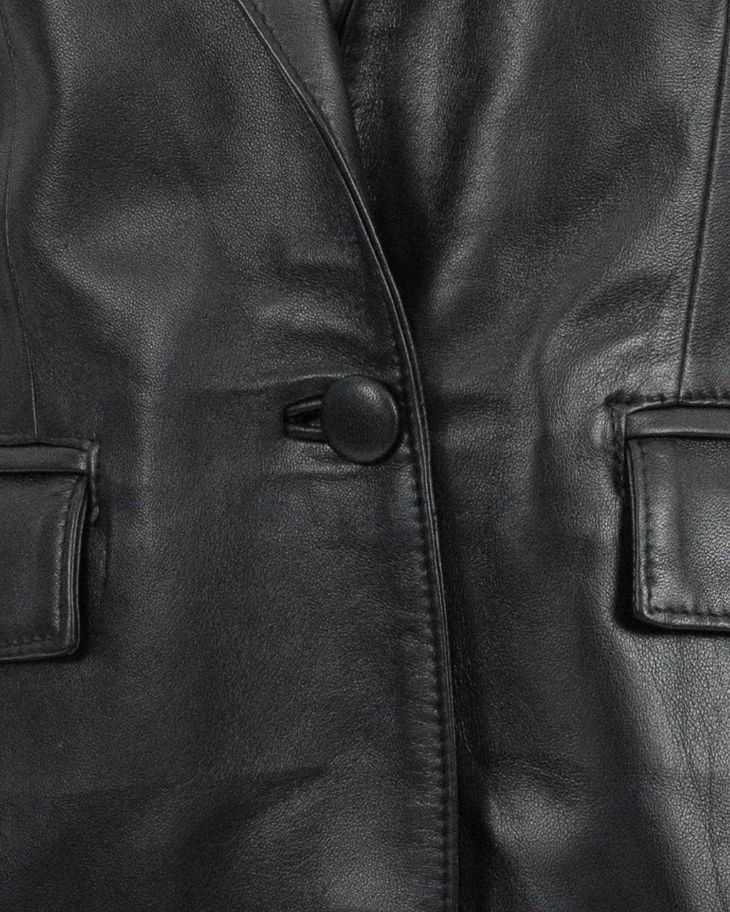 CAMILLA Giacca Blazer da donna in vera pelle nero