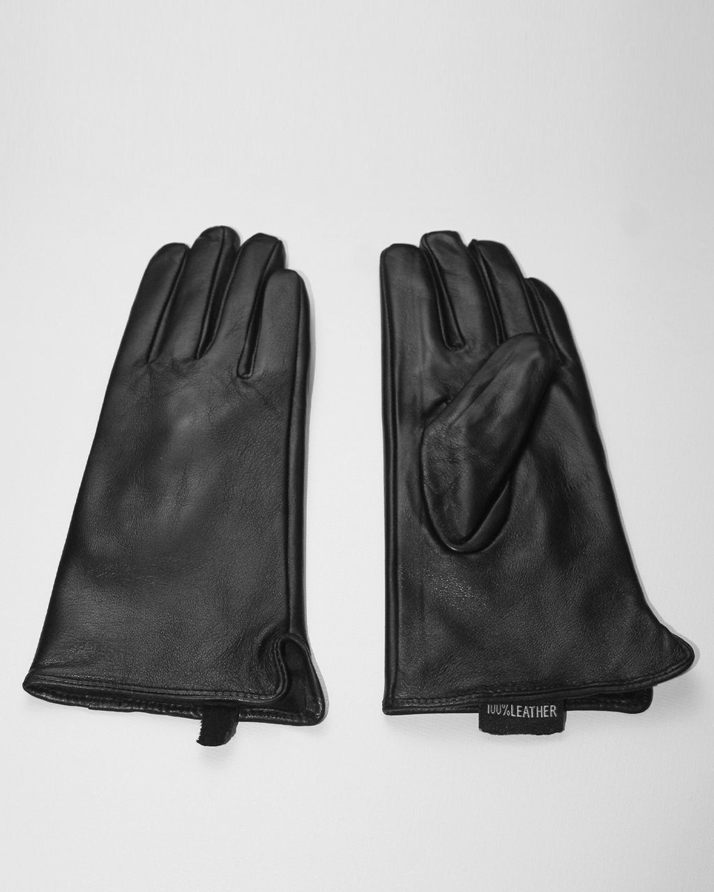 GUANTI DONNA Guanti in vera pelle nero da donna con interno in pelo