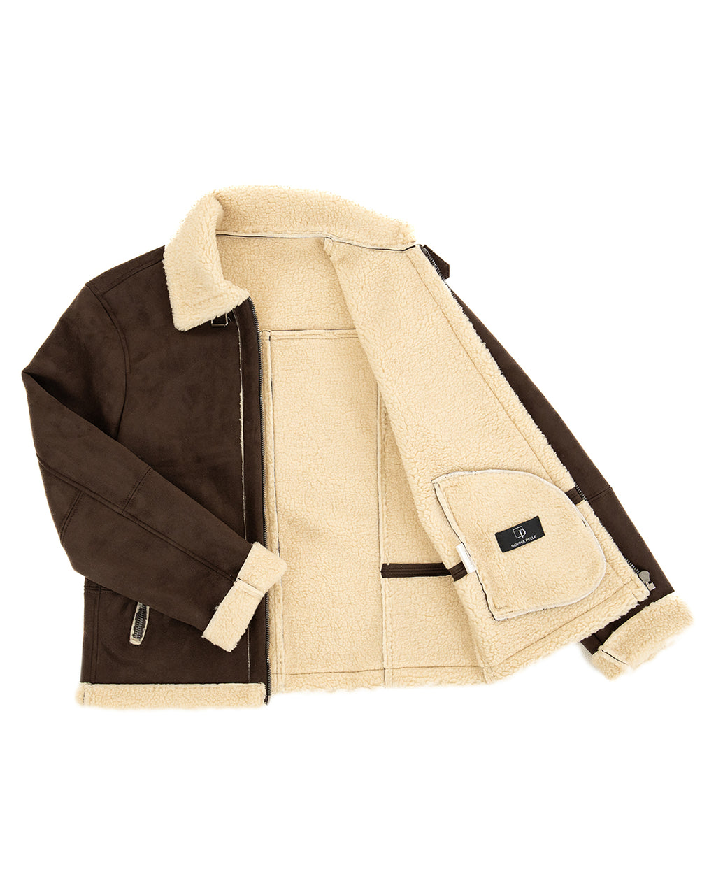 AVIATORE Bomber da uomo scamosciato T. Moro Shearling Style