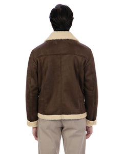 AVIATORE Bomber da uomo scamosciato T. Moro Shearling Style