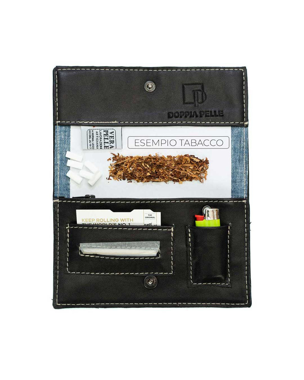 Portatabacco in pelle