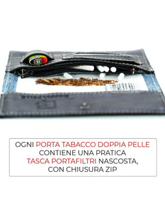 Portatabacco in pelle