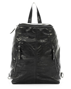 FIRENZE Zaino Unisex in vera pelle nero