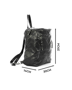 FIRENZE Zaino Unisex in vera pelle nero