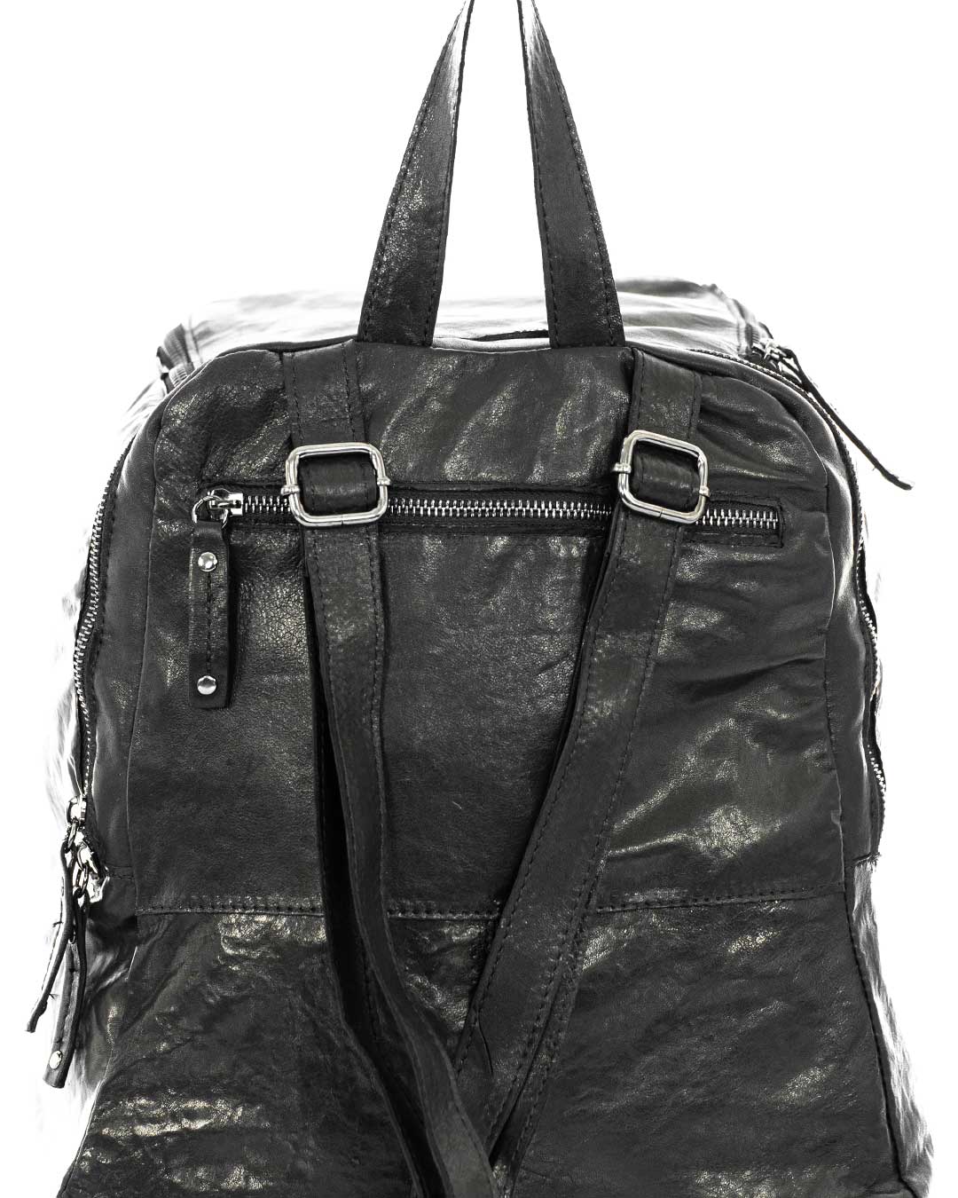 FIRENZE Zaino Unisex in vera pelle nero