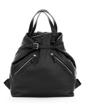 ROMA Zaino Unisex in vera pelle nero