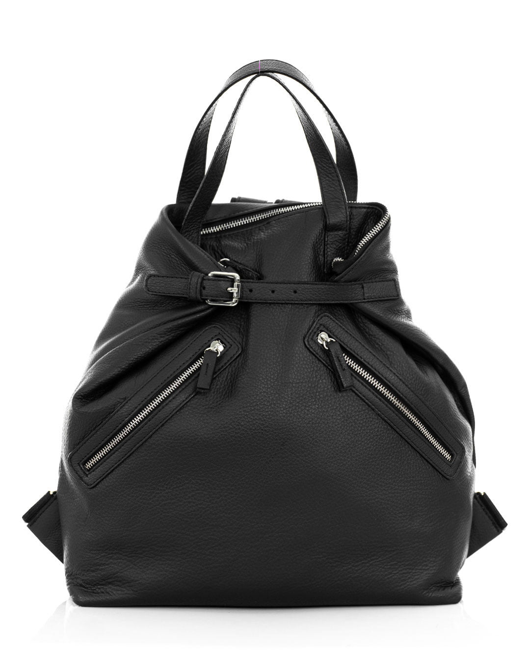 ROMA Zaino Unisex in vera pelle nero