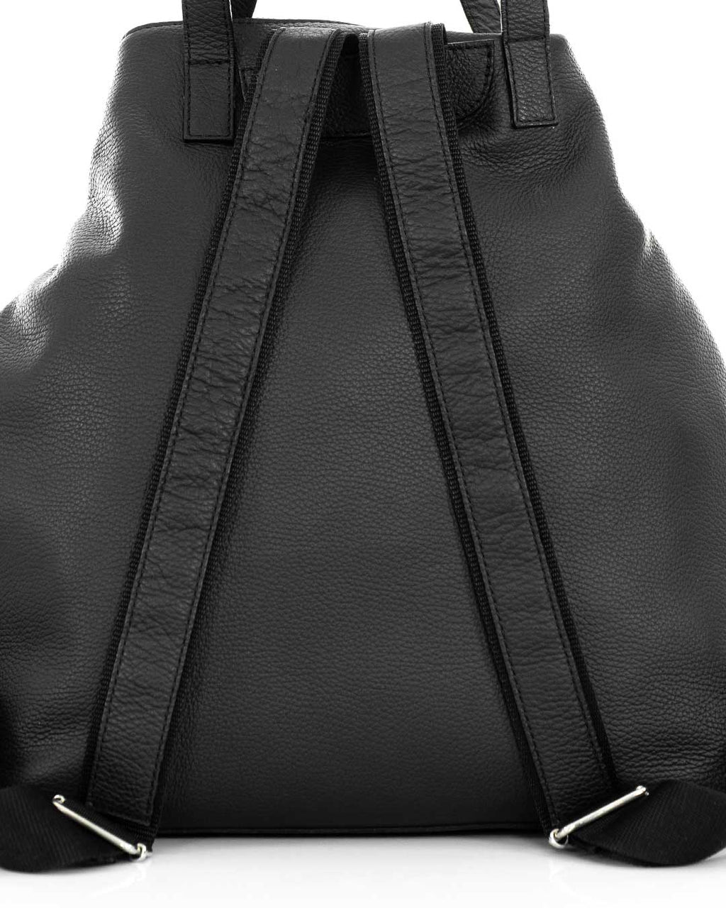 ROMA Zaino Unisex in vera pelle nero
