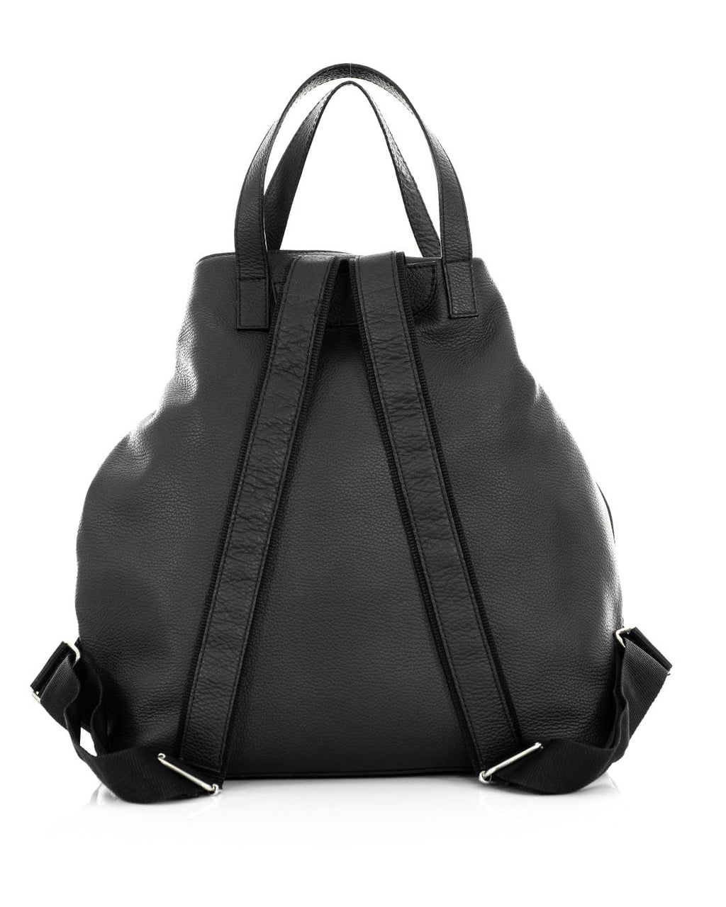 ROMA Zaino Unisex in vera pelle nero