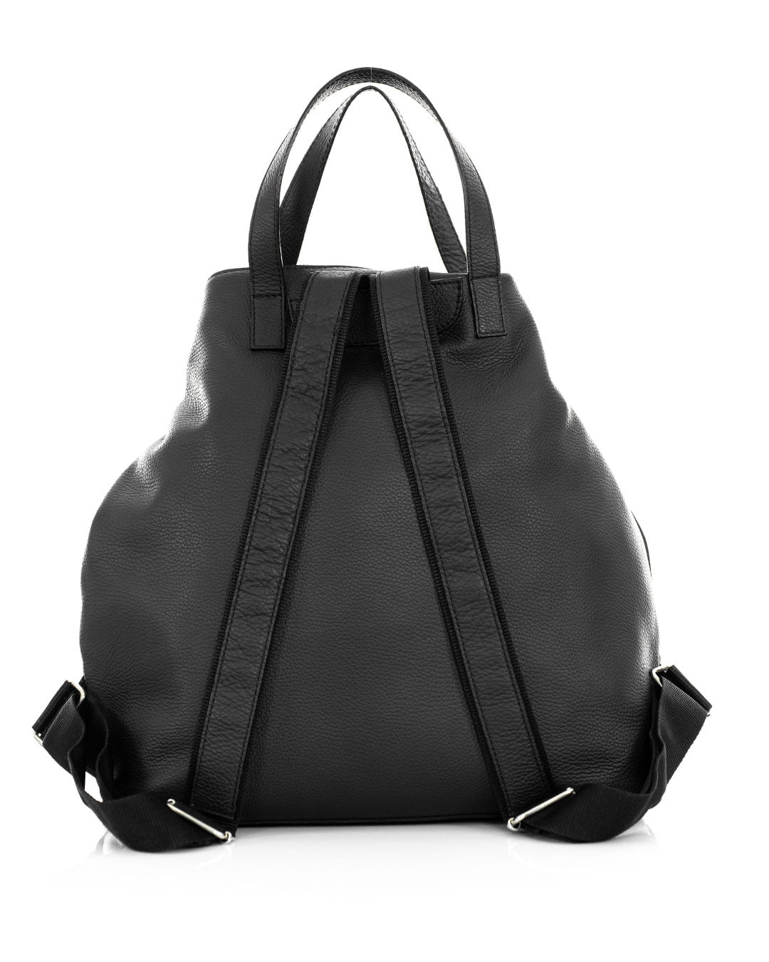 ROMA Zaino Unisex in vera pelle nero