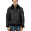 Bomber da uomo nero Shearling Style