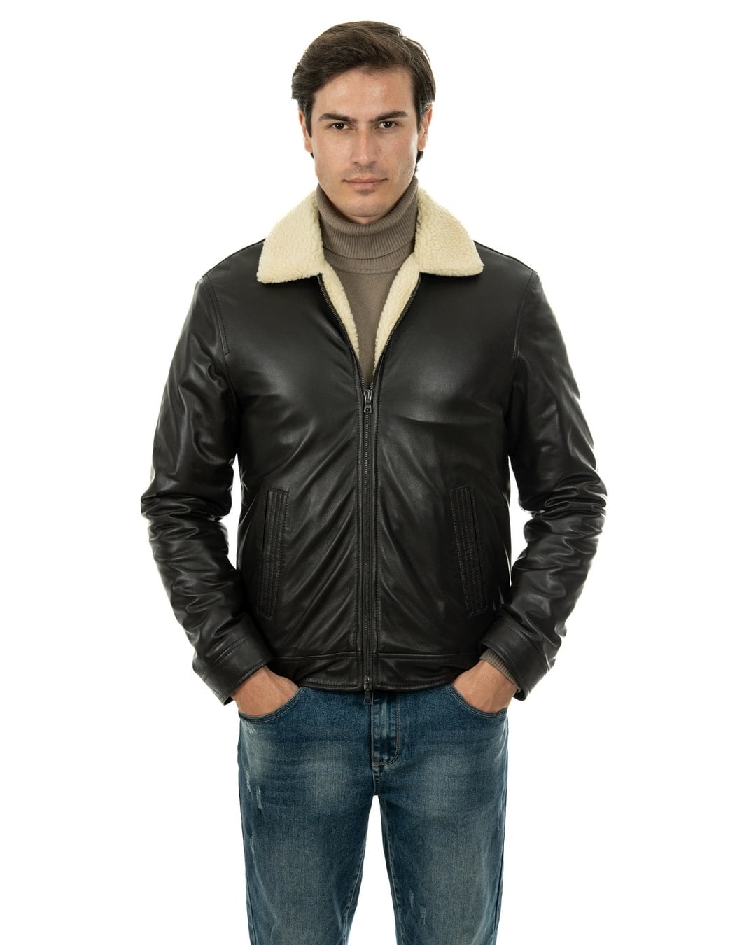 Giacca in pelle invernale best sale