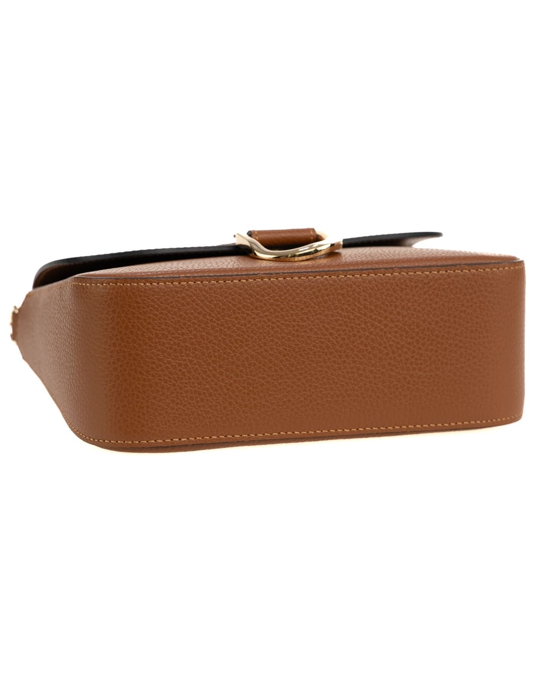 <b> INES </b> <br> Borsa a spalla in vera pelle martellata cuoio con tracolla - immagine 3